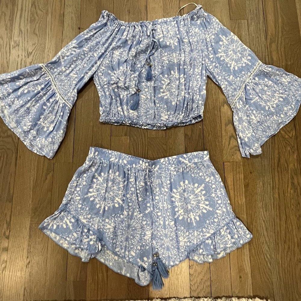 Two piece summer flowy set